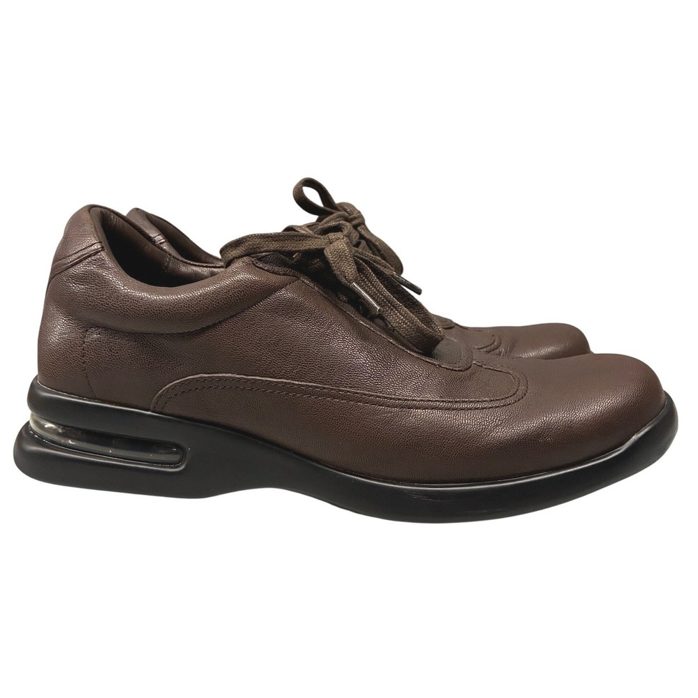 Cole Haan Nike Air Oxford Sneakers Mens 7 Brown Leather C08506 Comfort Casual